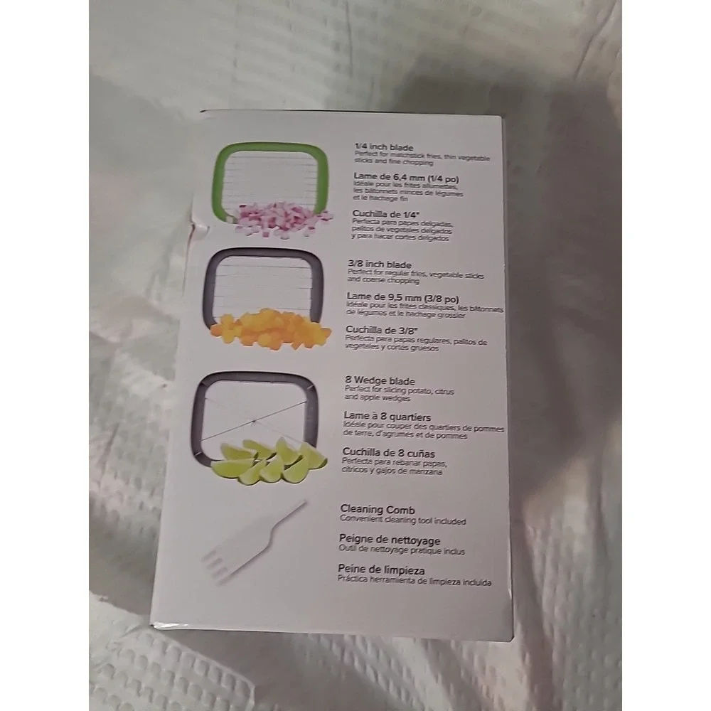 Prep Solutions 3-in-1‎ Deluxe French Fry Cutter 3 Blades Chop Dice & Wedge